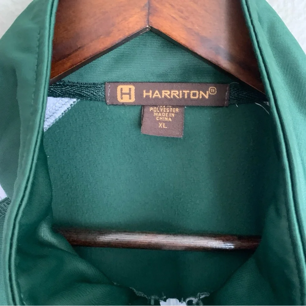 HARRITON Michigan State Spartan’s Track Jacket | Green & White |‎ Size XL